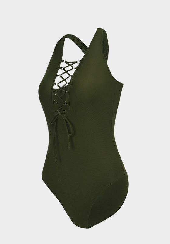 Devoci Strap V Neck One Piece Devoci Strap V Neck One Piece