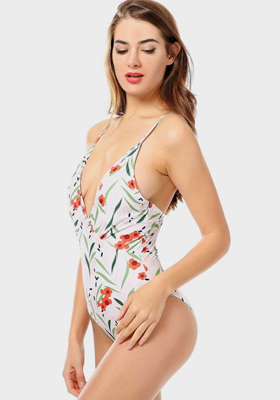 Nobi Printed V Neck Monokini Nobi Printed V Neck Monokini