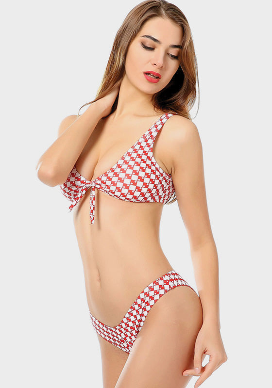 Eligia High Cut Plaid Bikini Eligia High Cut Plaid Bikini