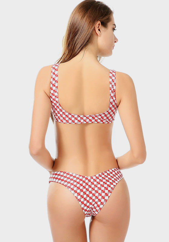 Eligia High Cut Plaid Bikini Eligia High Cut Plaid Bikini