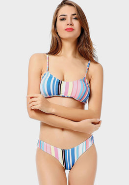 Dixi Striped Padded Bikini